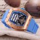 Replica Rose Gold Green Rubber Band Richard Mille Tourbillon Watch (7)_th.jpg